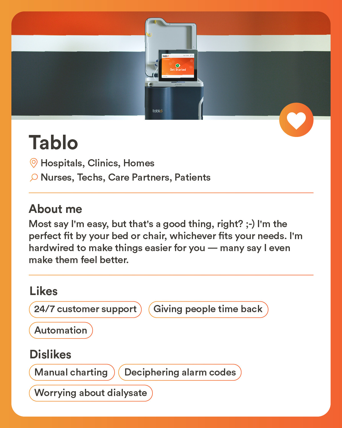 Tablo dating-profile social graphic — playful campaign creative