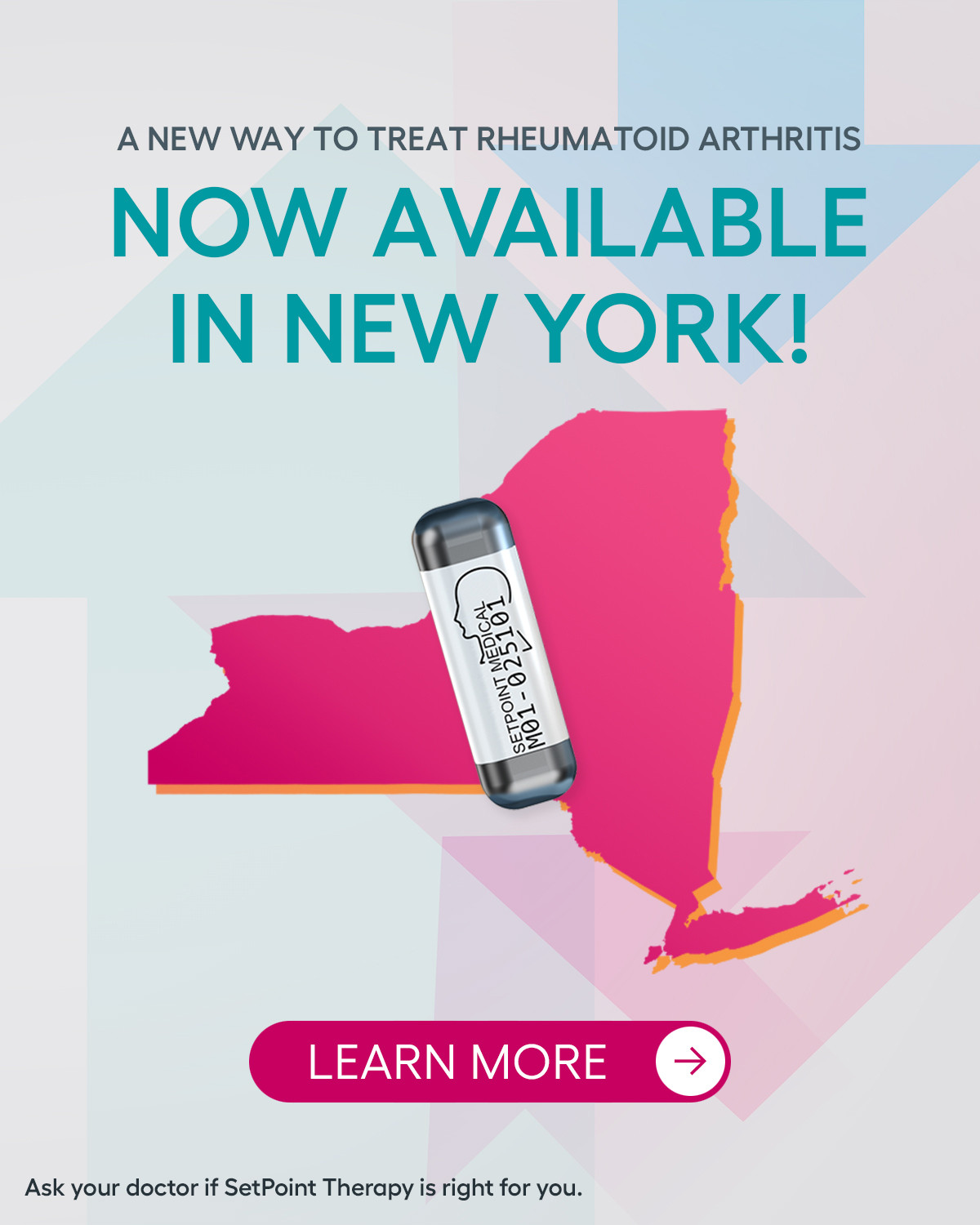 Now available in New York — SetPoint launch announcement graphic