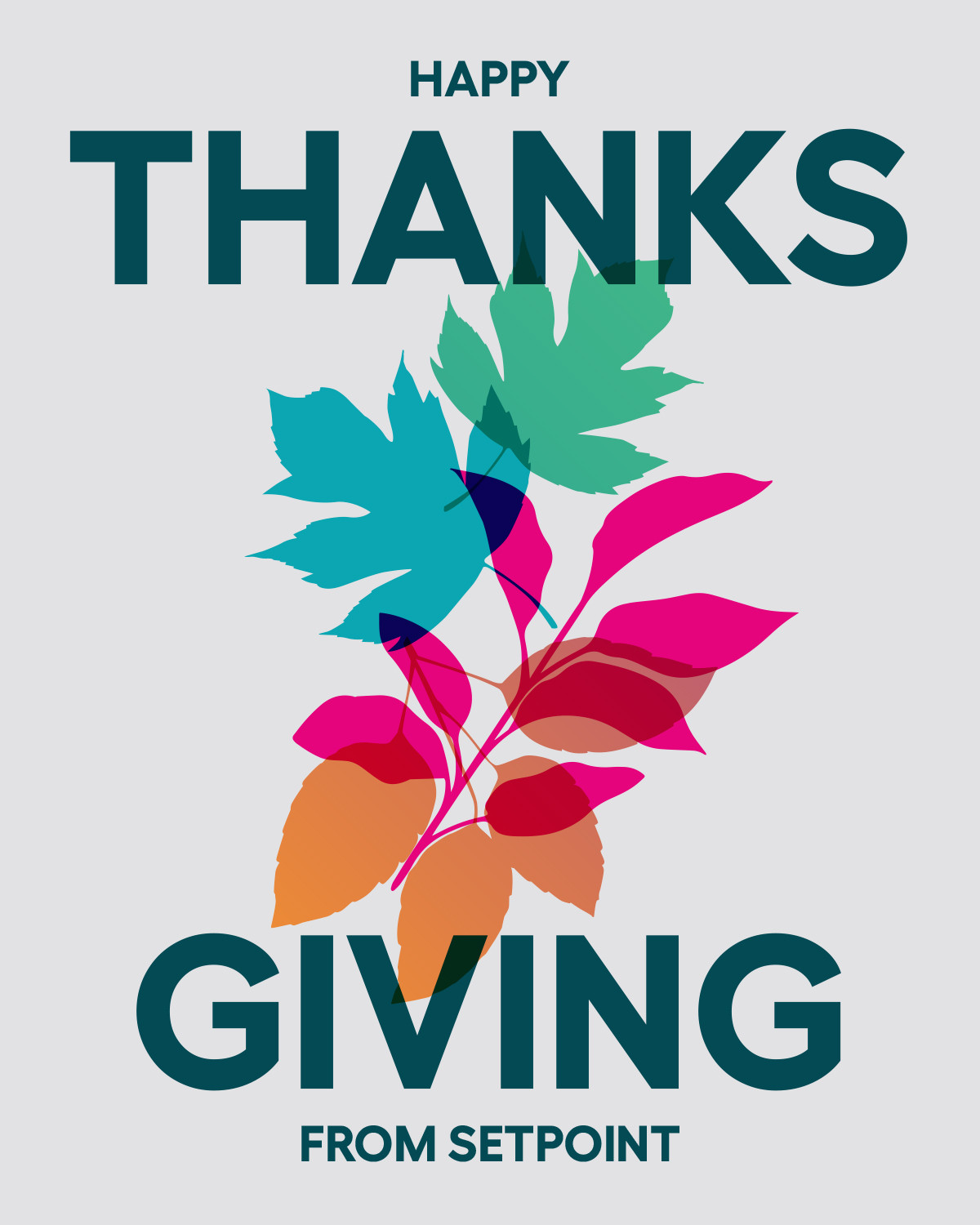 Happy Thanksgiving from SetPoint — holiday social graphic